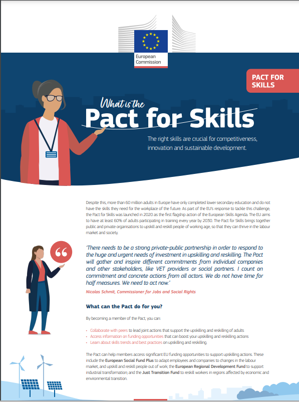 Pact for Skills infosheet first page