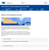 Guide on EU funding for tourism