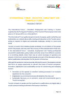 Presidency Report - International Forum - Education, Employment and Training in Tourism