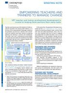 Empowering teachers and trainers to manage change