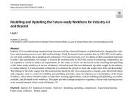 Reskilling and Upskilling the Future-ready Workforce for Industry 4.0 and Beyond